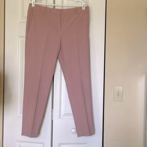 Ann Taylor rose colored slacks. Size 6. Belt loops. 4 pocket. Zip front.